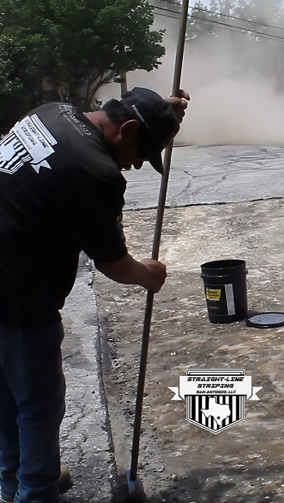 Patching Parking Lot in San Antonio